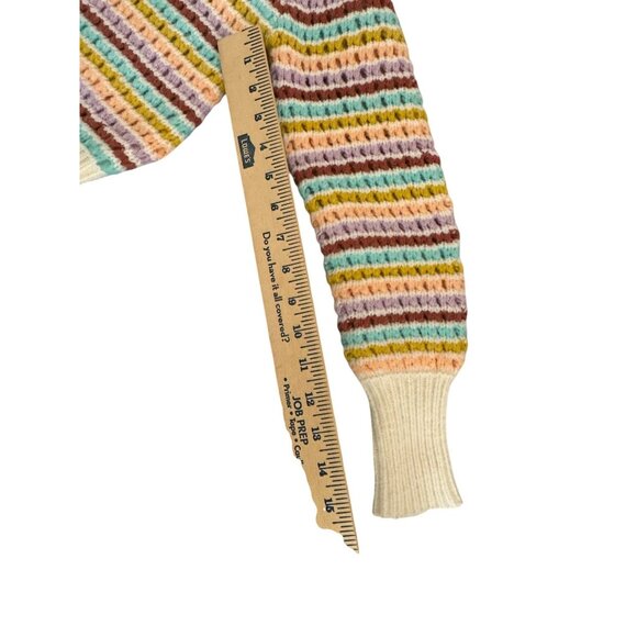 Böhme Womens Multicolor Striped Button-Up Cardigan Sweater Size S - Picture 8 of 10